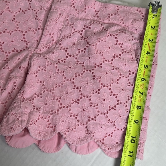 Lilly Pulitzer The Buttercup Short Women’s Size 2 Pink Eyelet Scallop Trim - Picture 10 of 11